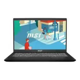 MSI Modern 15 B13M-256X - Conception de charnière à 180 degrés - Intel Core i7 - 1355U - jusqu'... (9S7-15H112-256)_4